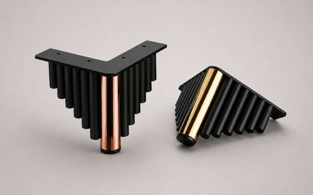 SL-12 Designer Fluted Furniture Leg – SS 304