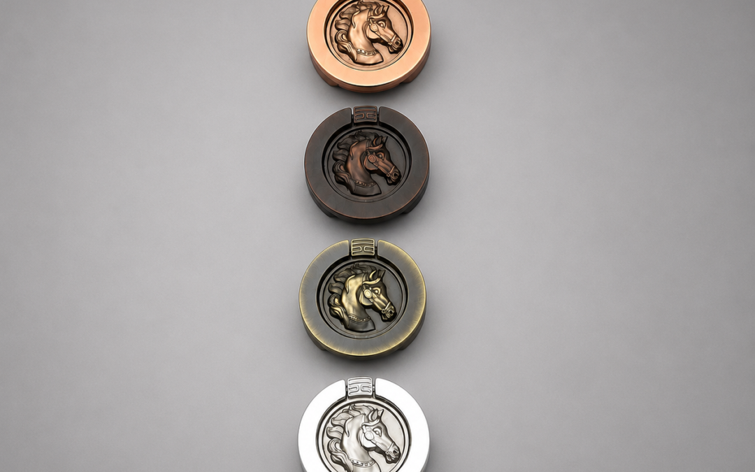 AC-22 Premium Decorative Horse Emblem Knob