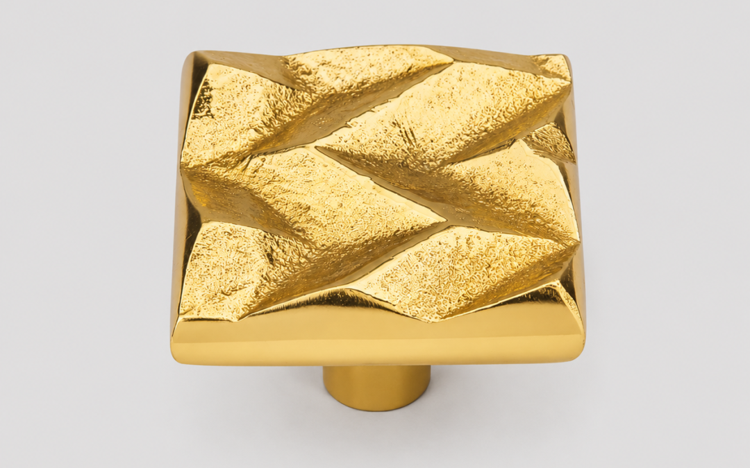 Geometric Textured Square Cabinet Knob – OLY-VH-28